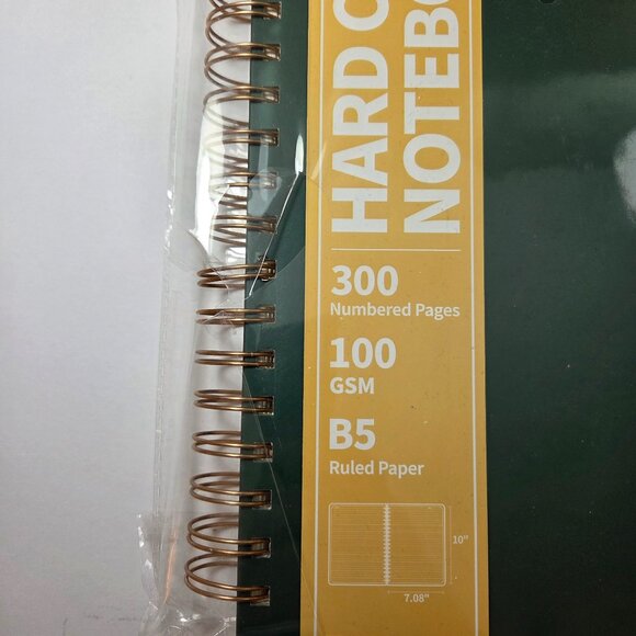 NWT - Forvencer B5 Hardcover Spiral Notebook – Dark Green (300 Pages) - Picture 4 of 10